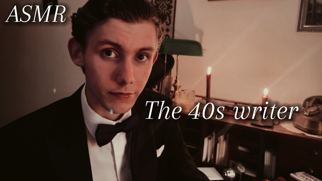 ASMR - Evening Correspondence at the Grand Hotel, vintage 1940s male soft spoken for sleep 😴