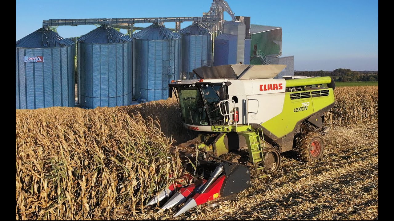 Récolte du Maïs 2021 dans l'Oise avec Claas Lexion Terra Trac