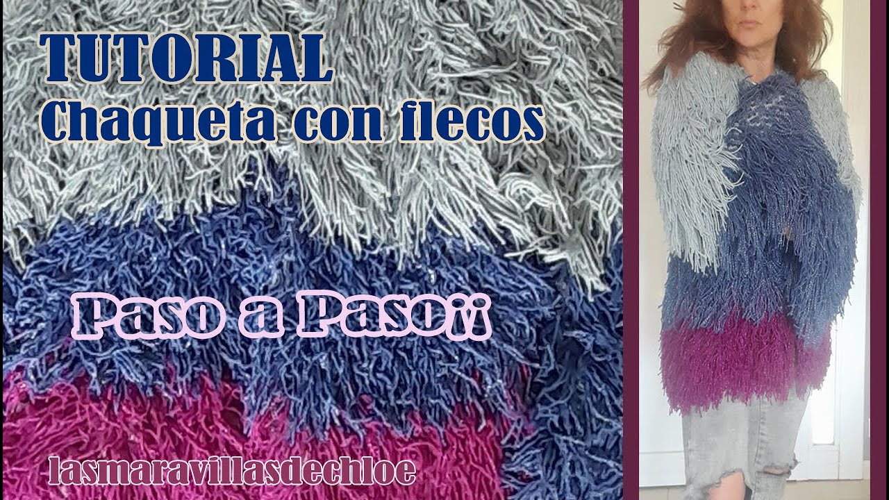 TUTORIAL CHAQUETA con FLECOS¡¡ PERSONALIZADA ❤ PRINCIPIANTES. lasmaravillasdechloe