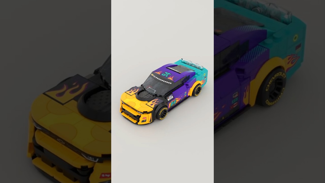 LEGO 76935 NASCAR Next Gen Chevrolet Camaro ZL1 Satisfying Speed Build 