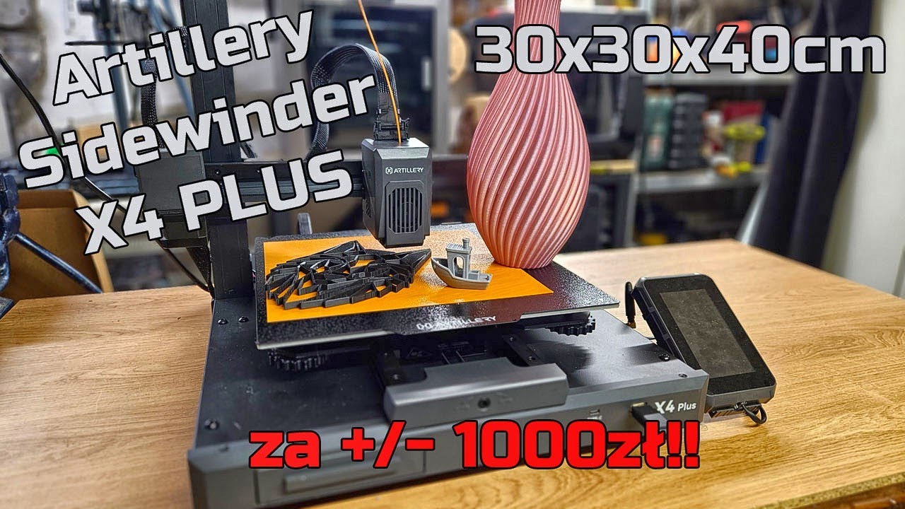 Artillery Sidewinder X4 PLUS - Spor Drukarka 3D 300x300x400mm za około 1000zł - TEST
