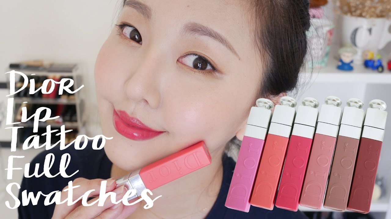 Dior Lip Tattoo癮誘超模染唇露全試色+心得+持久力/卸妝實測 Full Swatches & Review