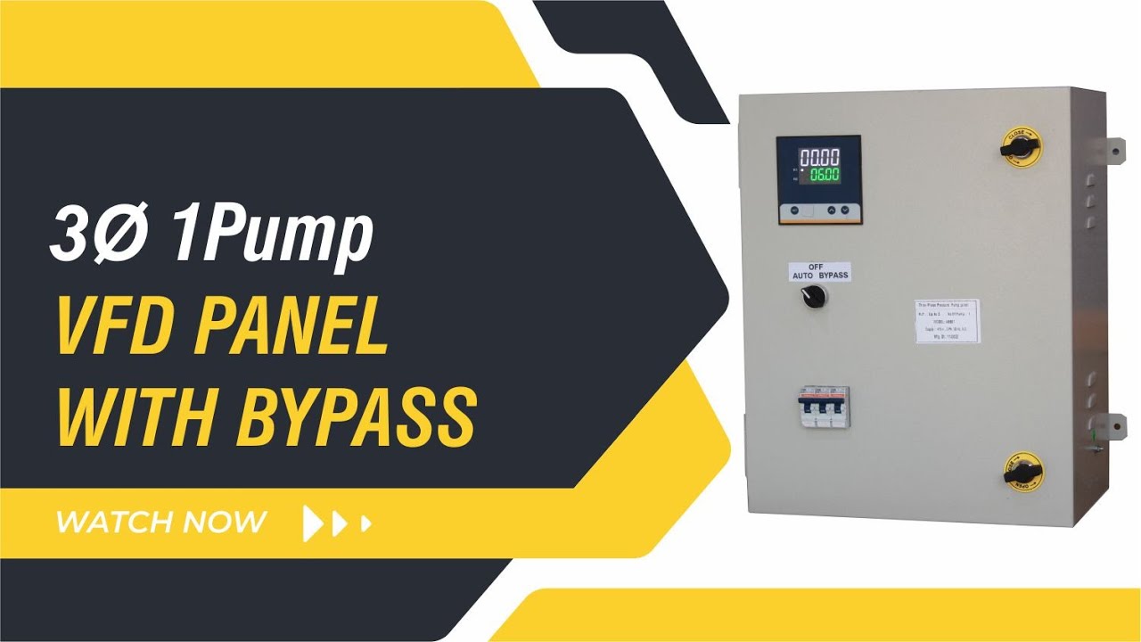 1pump vfd panel / single pump vfd panel / vfd pump panel for single pressure booster system #vfd