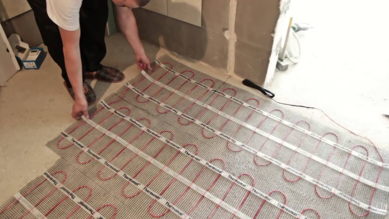 Монтаж кабельного теплого пола | Thermo | Thermomat
