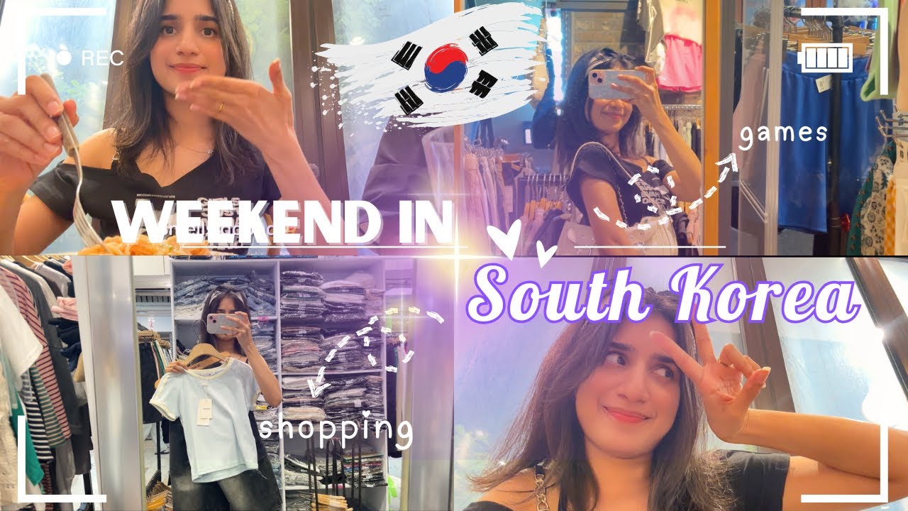 How I spend my weekend in South Korea🇰🇷😍💕 Food | Games | Shopping & more🛍️😋✨
