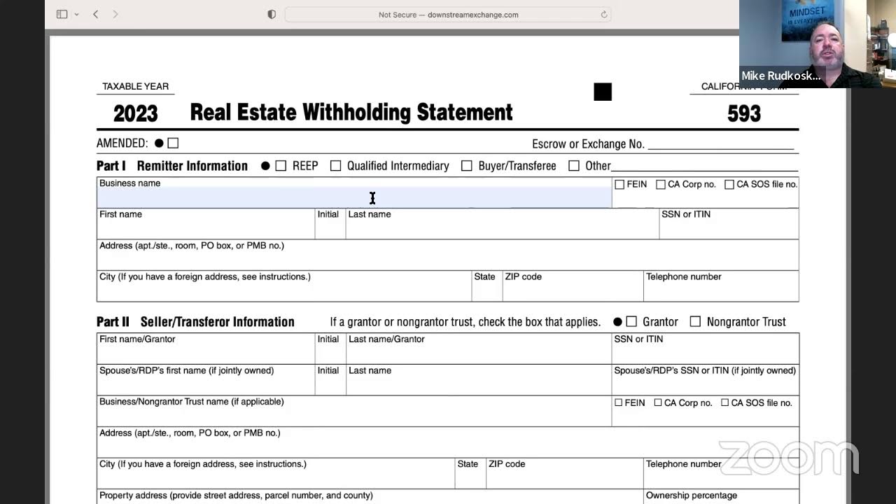 Signature Signings Weekly Training, Market Update and Q&A: Understanding how to fill out the CA-593.