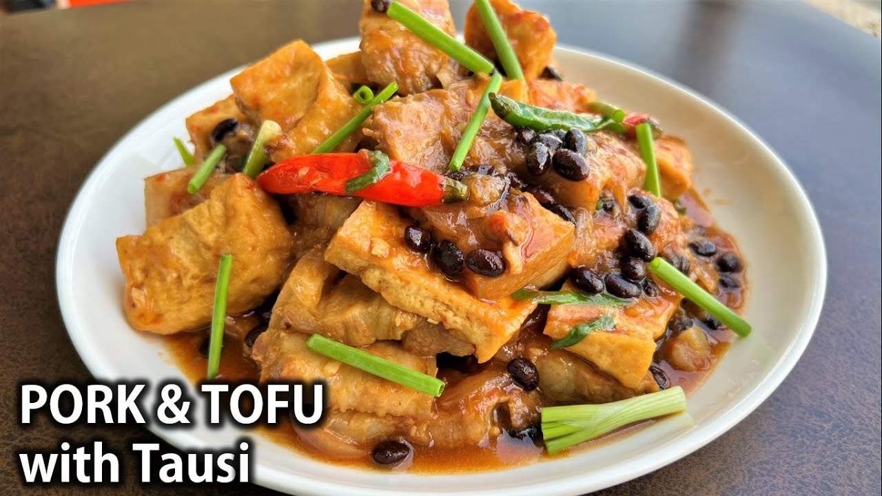 PORK & TOFU with TAUSI | How to cook Stir Fry Pork & Tofu with Black Bean Sauce