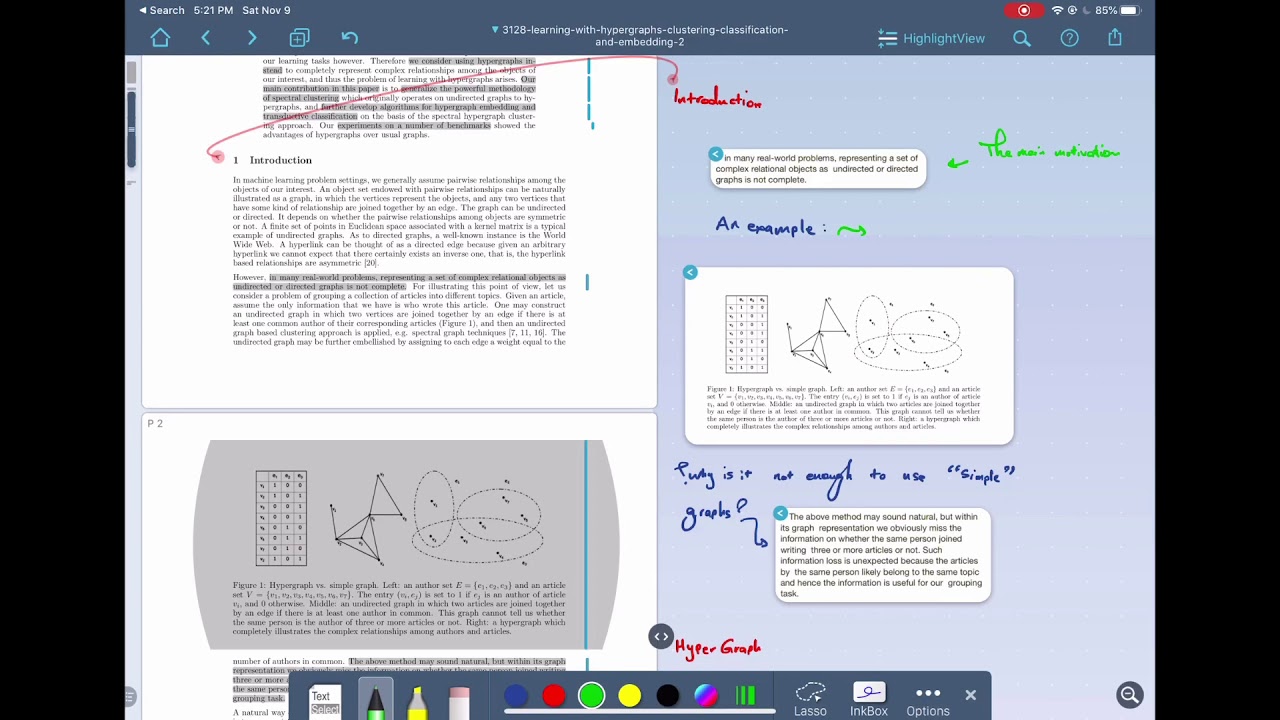 Learning with Hypergraphs: Section 1