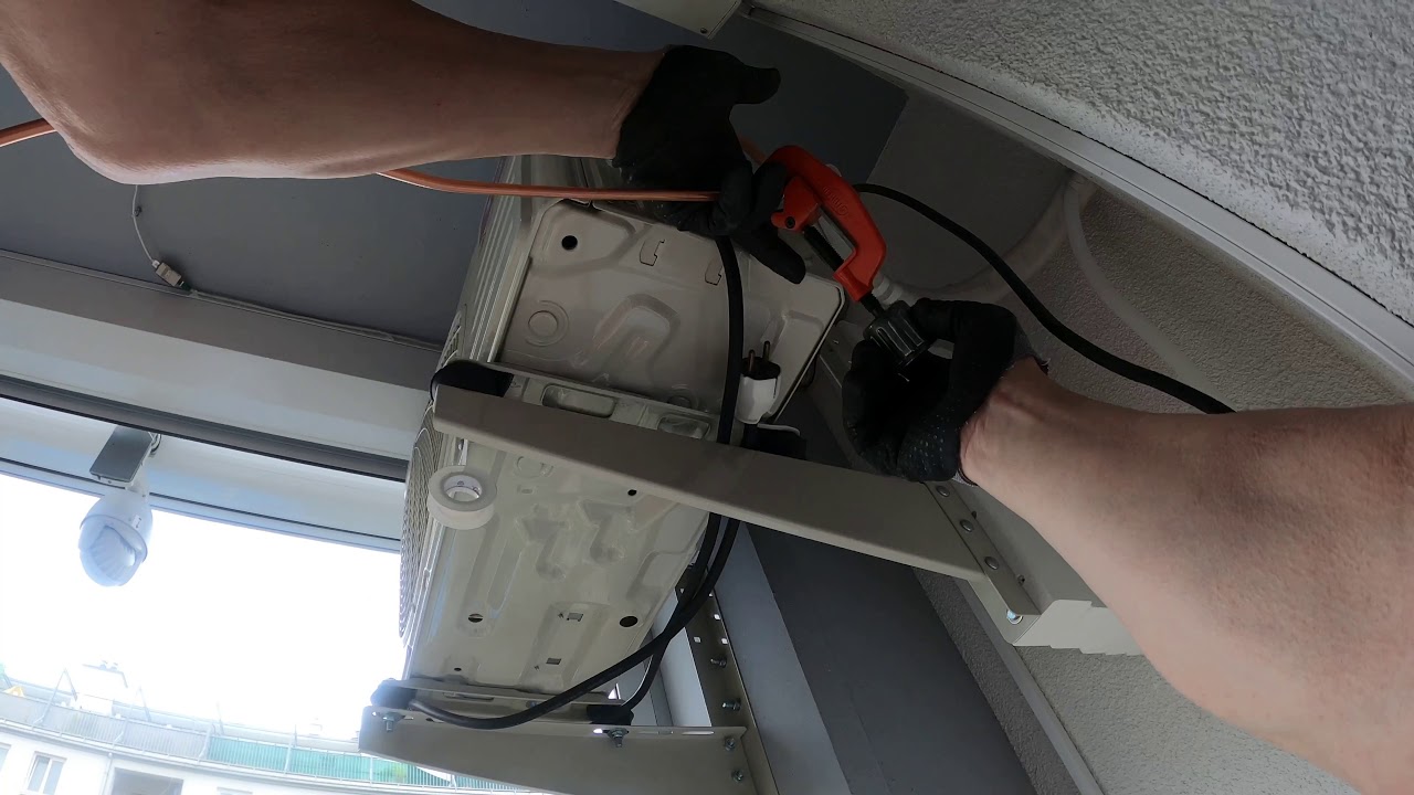 Und sie kann es doch!! TCL Splitklimagerät als Frau alleine montiert..  4K/59,94p