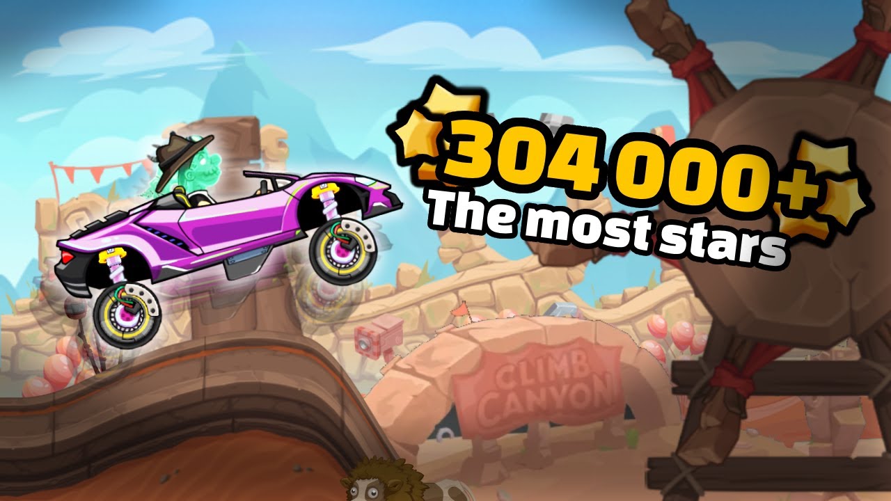 😱 The MOST STARS in CANYON ARENA - Hill Climb Racing 2 🍜