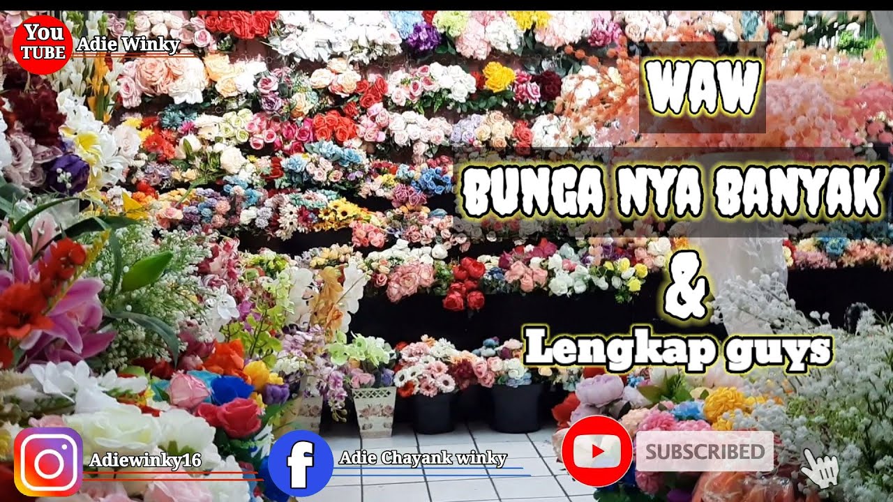 GROSIR BUNGA PLASTIK PASAR PAGI MANGGA DUA