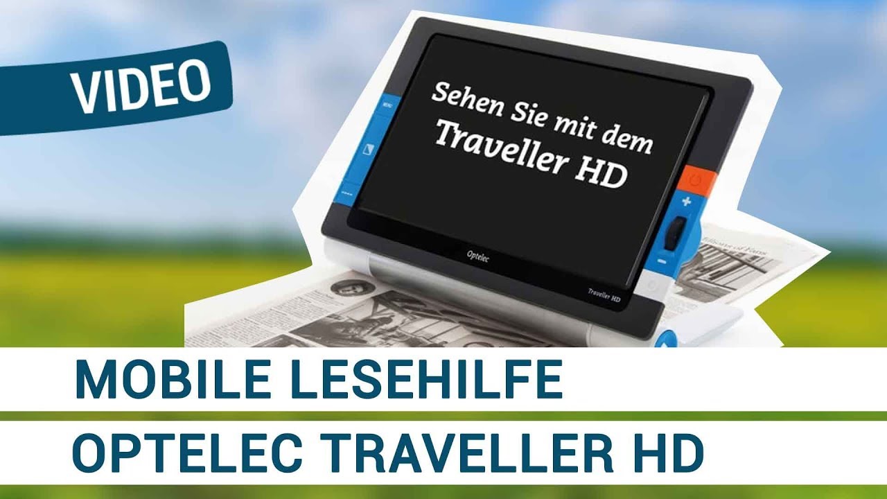 Optelec Traveller HD - Extra gro&szlig;e mobile Lesehilfe