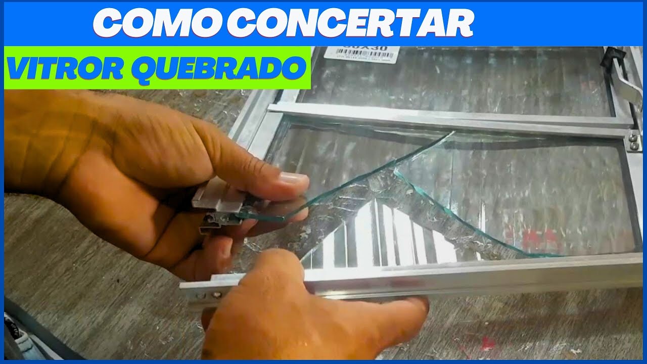 COMO TROCAR VIDRO QUEBRADO DE VITROR DE BANHEIRO OU QUARTO