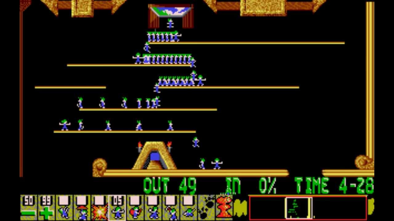 Lemmings [PC] - Level 3: Tailor-made for blockers