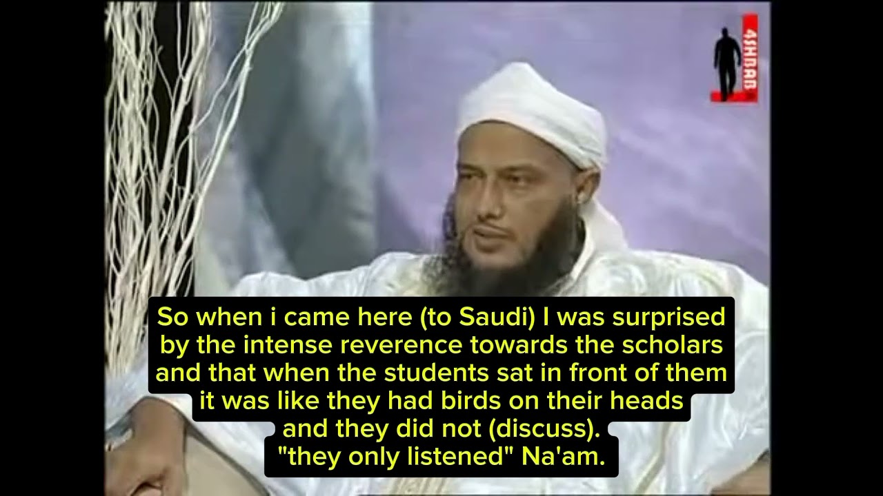 The difference between the Mauritanian and Saudi study circles - Shaykh Muhammad al Hassan ad Dedew