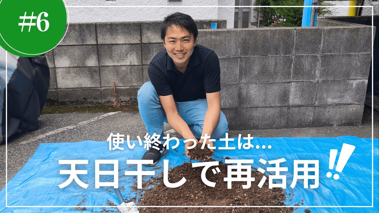 使い終わったプランターの土の再利用に挑戦！