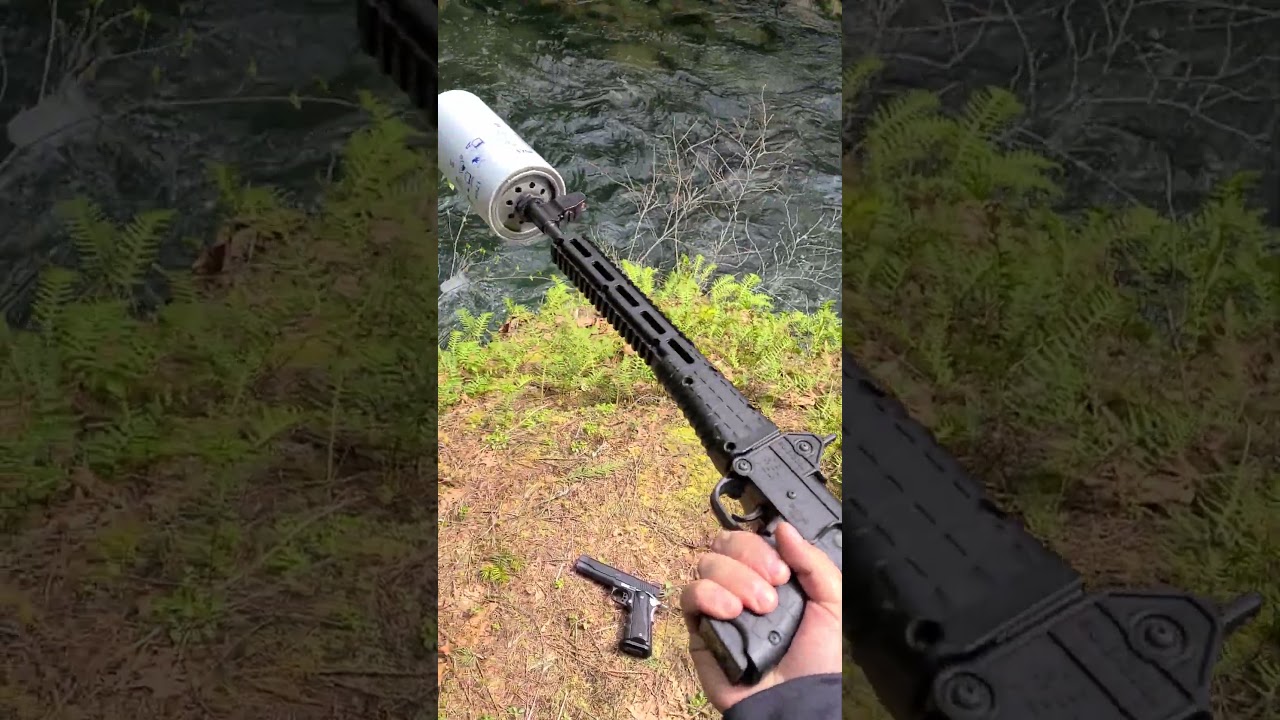 Suppressed Sub 2000 .40 cal #suppressed #keltec #Billisticsbackyard