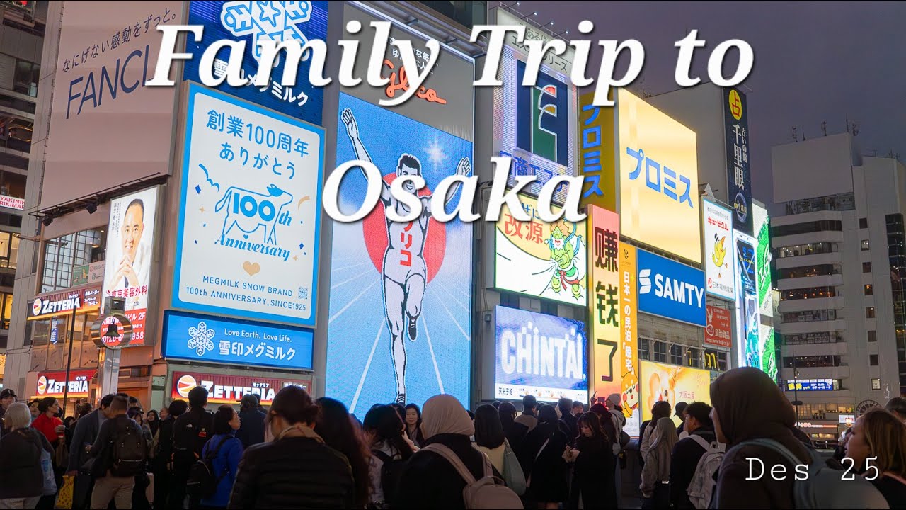Vlog Perjalanan ke Osaka Jepang with family - Nara, Universal Studio, Osaka Cas