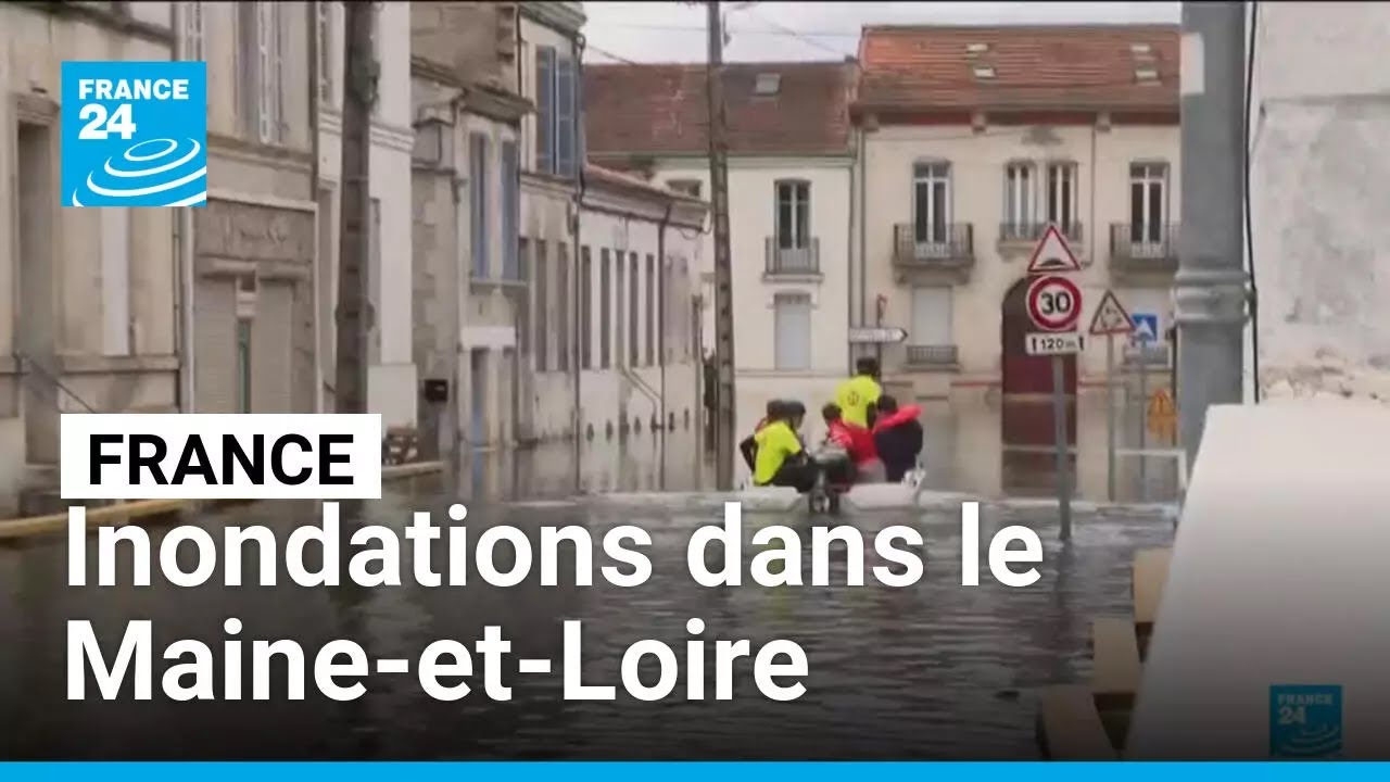 Inondations dans le Maine-et-Loire: soins et sinistrés en difficulté • FRANCE 24