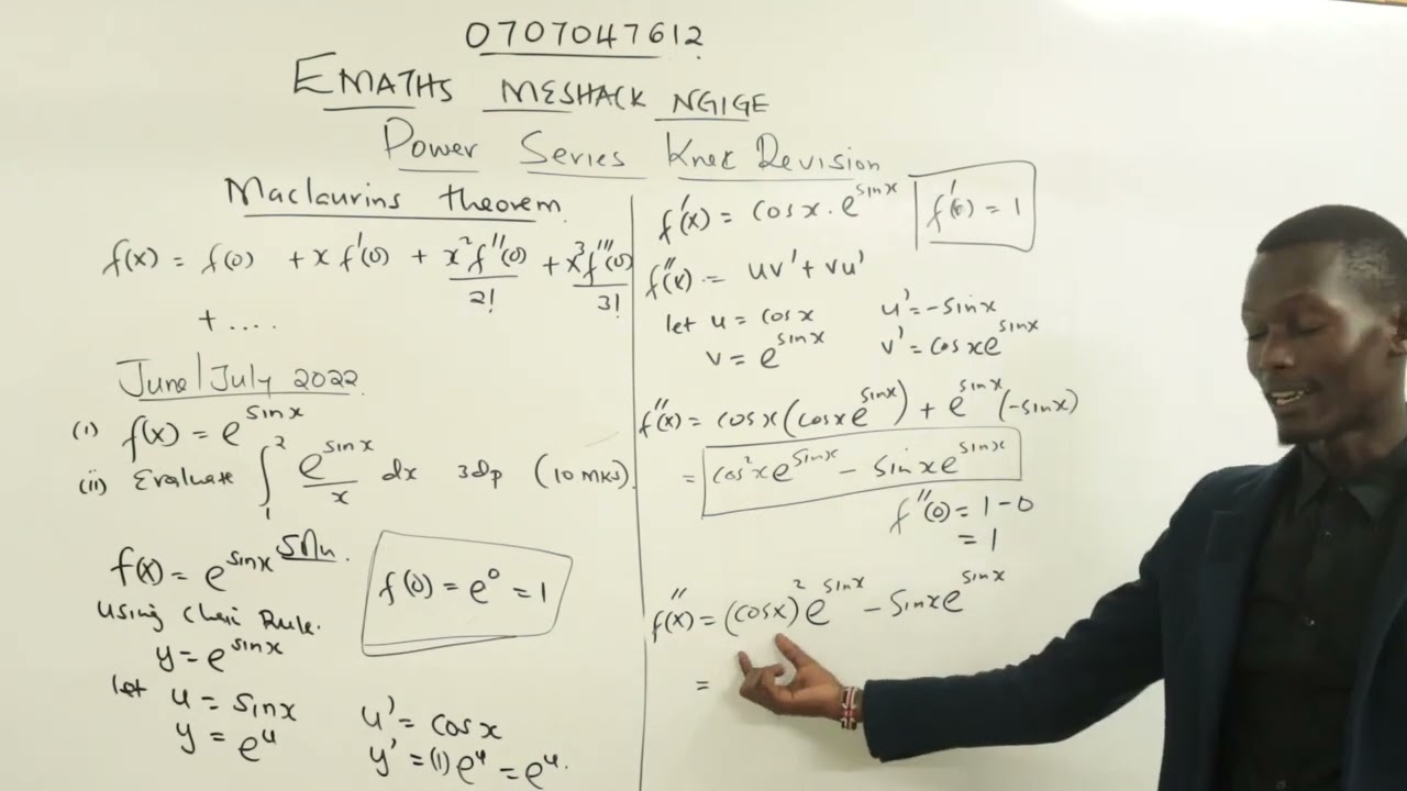 MACLAURINS THEOREM 2: KNEC REVISION