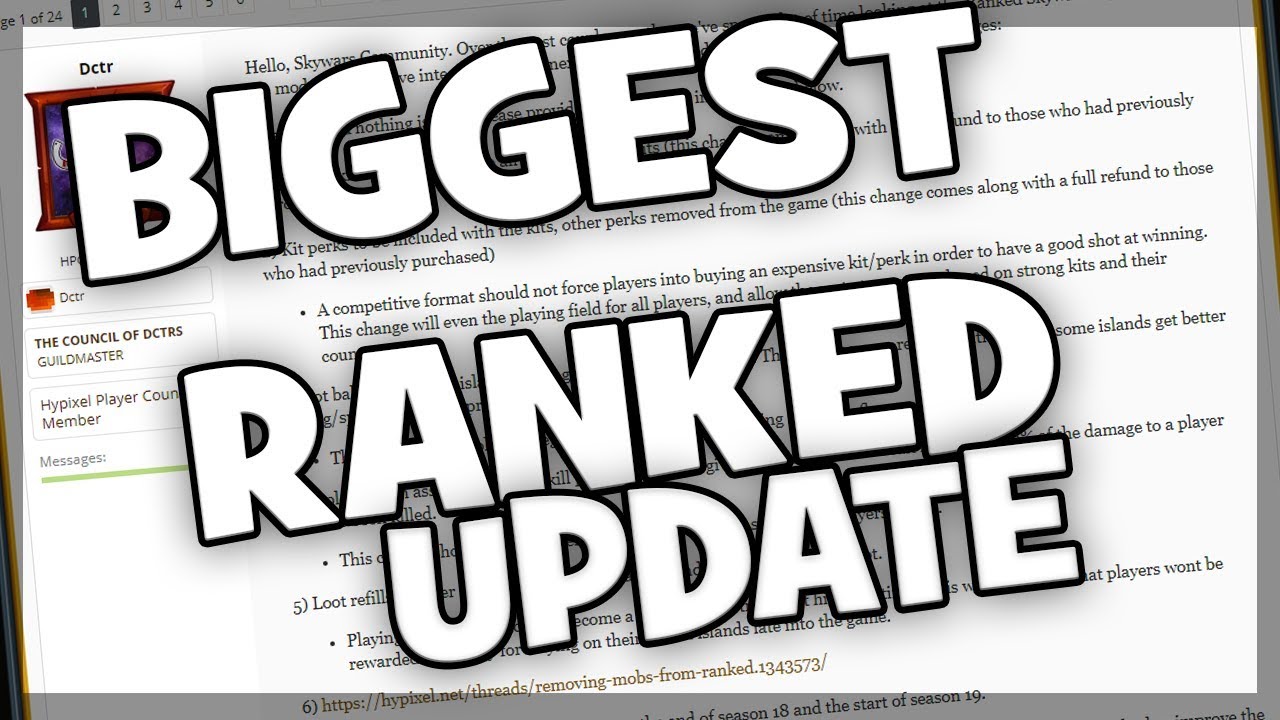 BIGGEST RANKED SKYWARS UPDATE EVER!