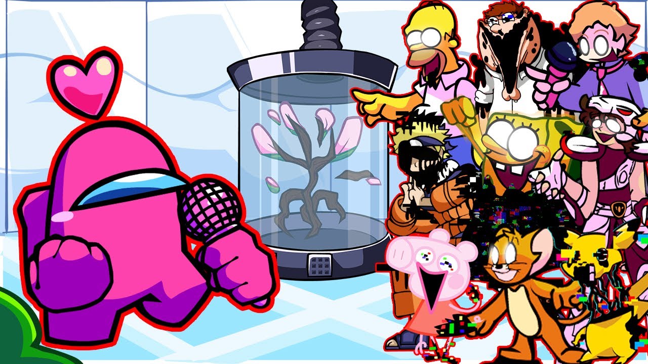 FNF - Pink Wave But All Pibby Characters Sings It 🎤 (Every Turn a Different Character Sings)