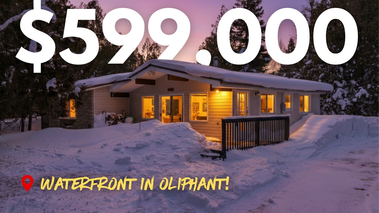 Tour This Oliphant Waterfront Cottage with Island Views!