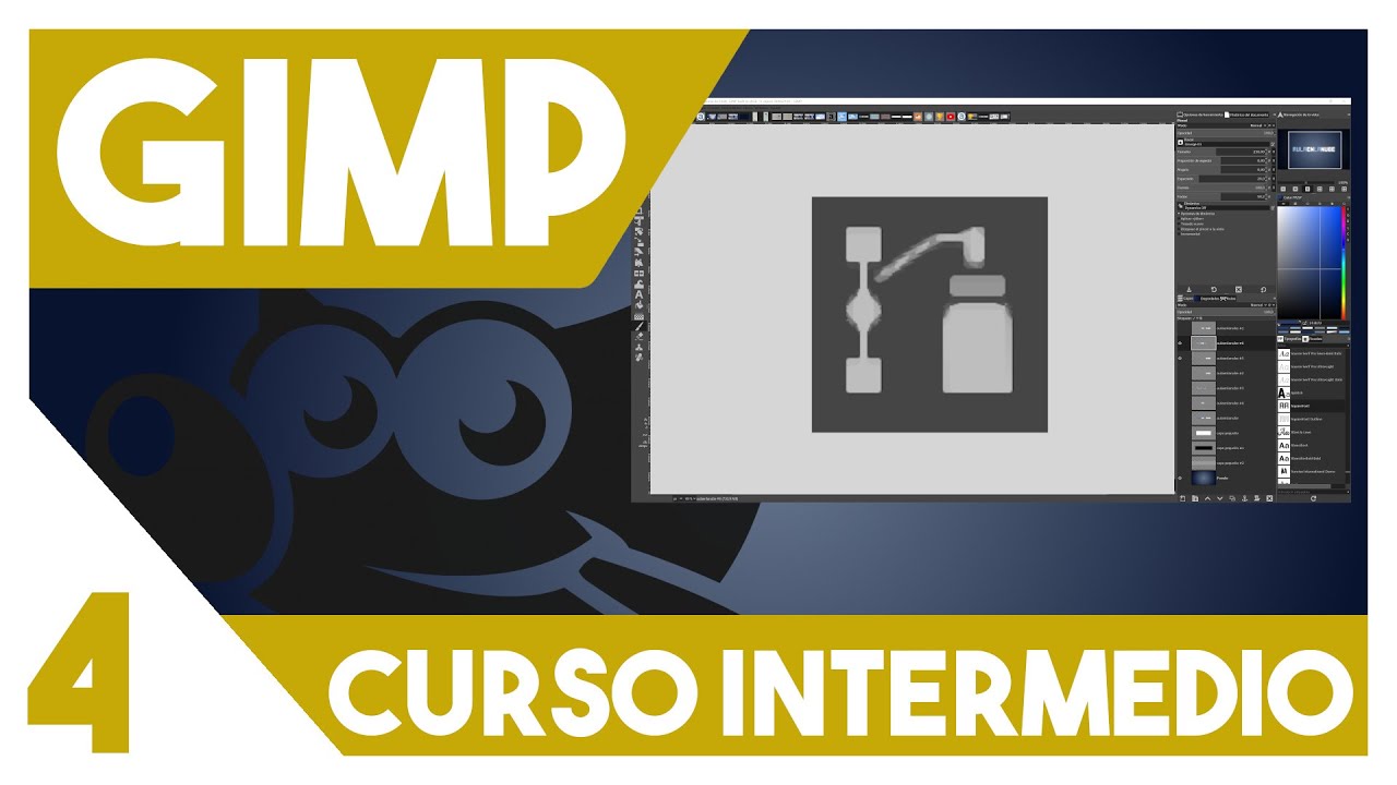 GIMP 2.10  Curso INTERMEDIO  ▶▶  4. Herramienta de rutas