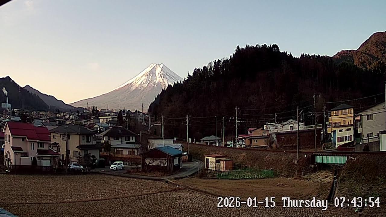 富士山ライブカメラ 山梨県富士吉田市 Yaamanashi Fujiyoshida Live camera.world.cam