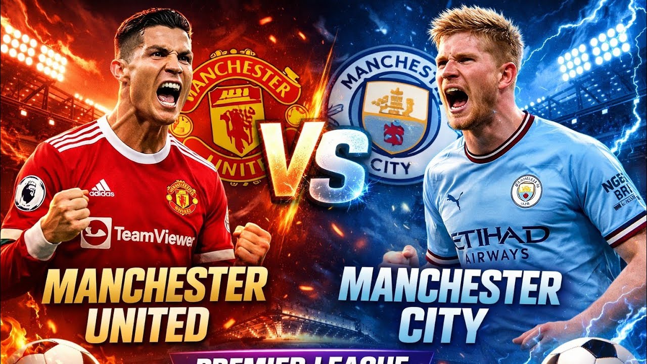 Manchester United vs Manchester City LIVE 🔴🔵 | Premier League Manchester Derby 2026