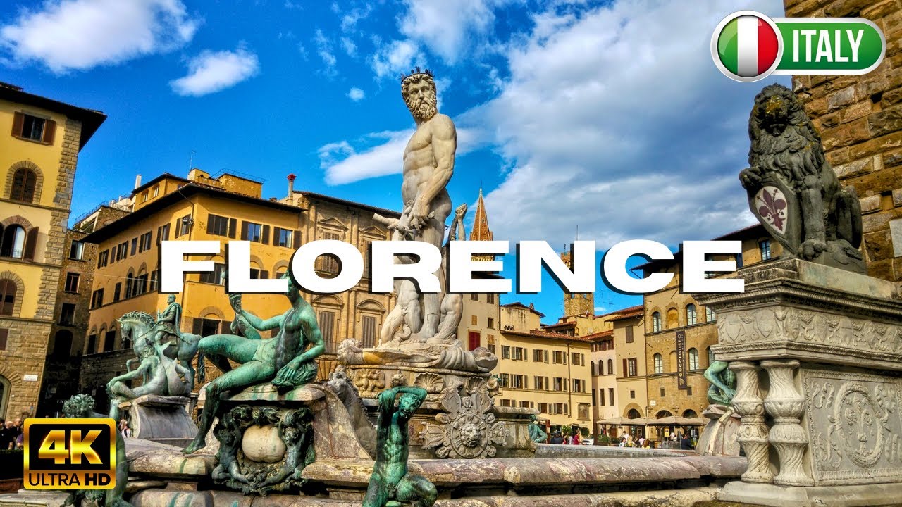 Walking Tour of Florence Italy - Duomo Firenze Palazzo Vecchio - Travel Italy