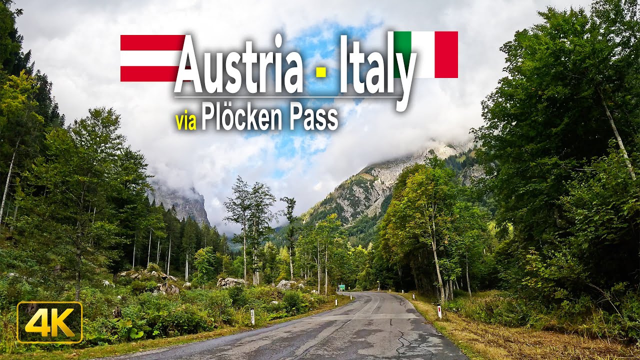 Driving from Austria 🇦🇹 to Italy 🇮🇹 via Plöckenpass | Drive from Lienz Austria to Paluzza Italy