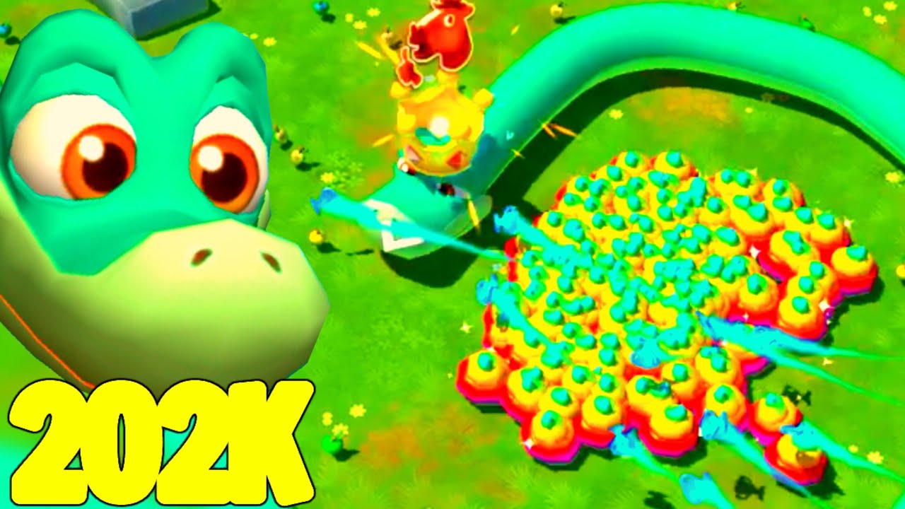202K SCORE PART.45 WITH MAGNET TRICK !? Legend Rainboa King - Snake Rivals