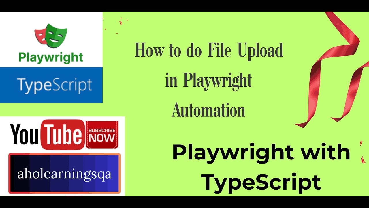 How to do file upload in Playwright Automation with TypeScript?