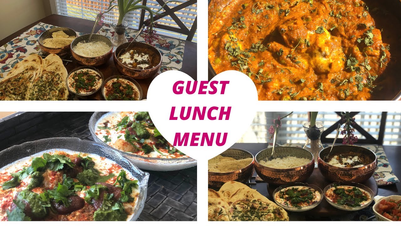 INDIAN LUNCH MENU FOR GUEST ~ GUEST MENU UNDER 60 MIN ~ COMPLETE VEG THALI ~ INDIAN NRI MOM