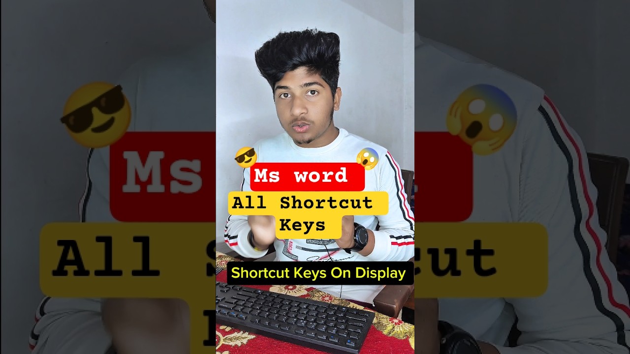 MS Word All Shortcut Keys 😱 | MS Word Shortcut Hack |🔥