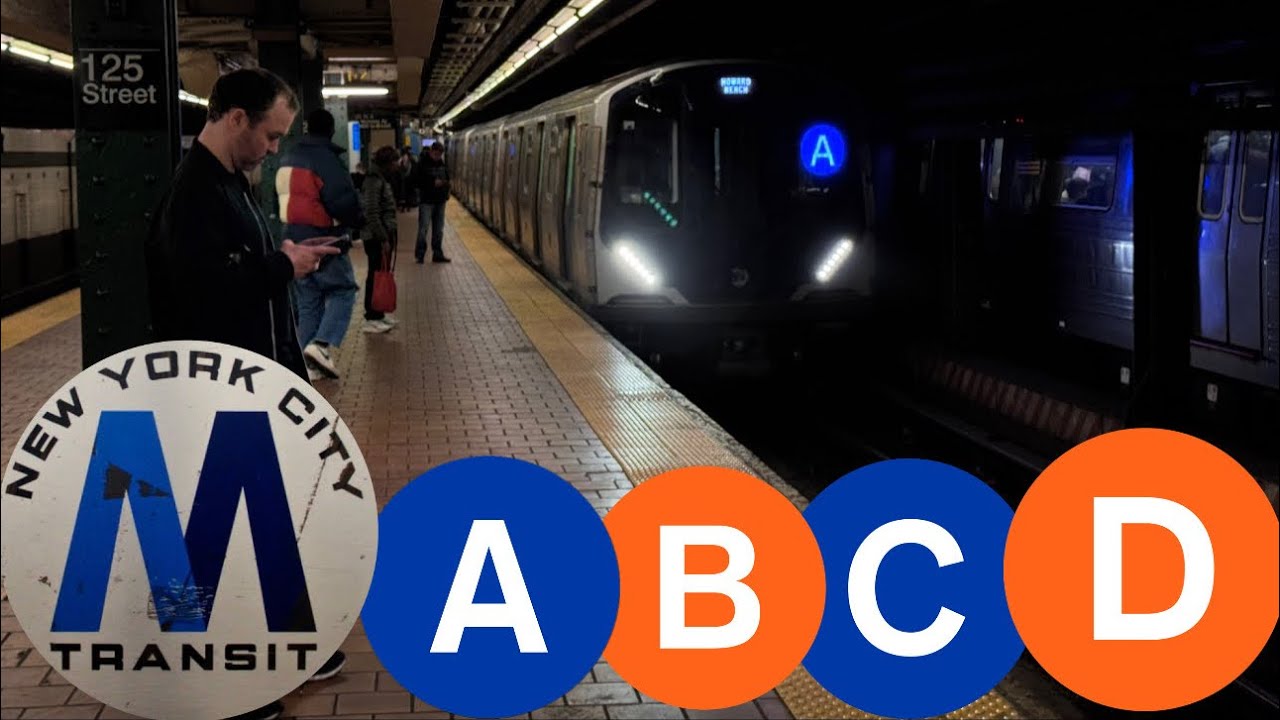 MTA NYCT: (A)(B)(C)(D) Trains Action at 125 Street