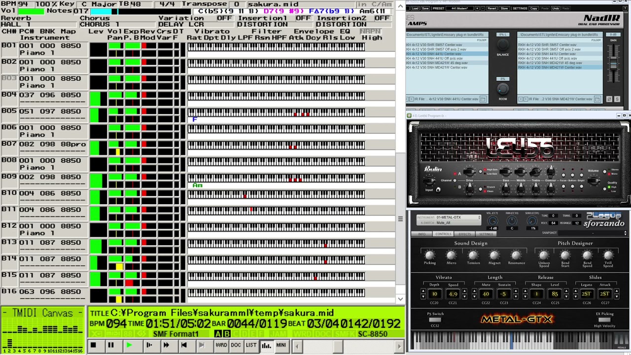 ThunderCross2　Dog FightⅢ [MIDI SD-80 + VST]