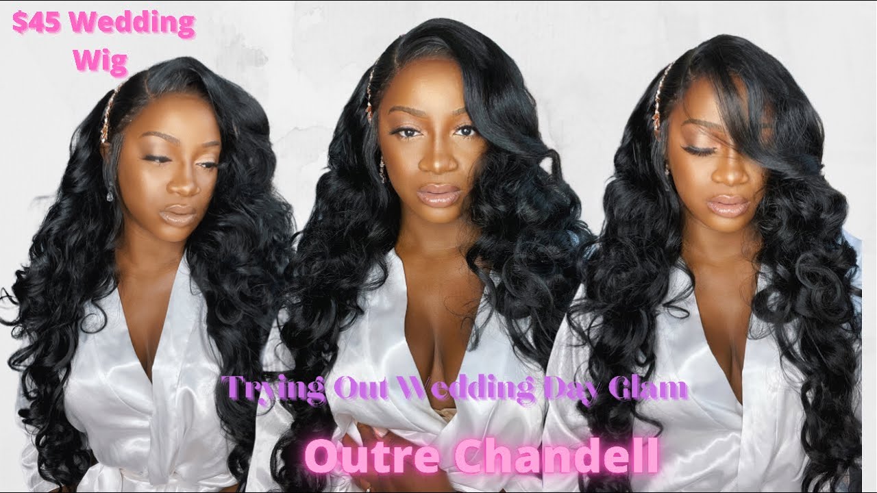 $45 Wedding Wig! Try Out Bridal Hairstyles With Me ft.Outre Melted Hairline Lace Front Wig Chandell