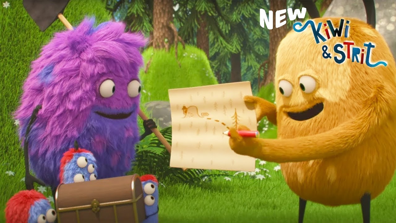 El mapa del tesoro | KIWI & STRIT | Dibujos animados para niños | WildBrain Para Peques