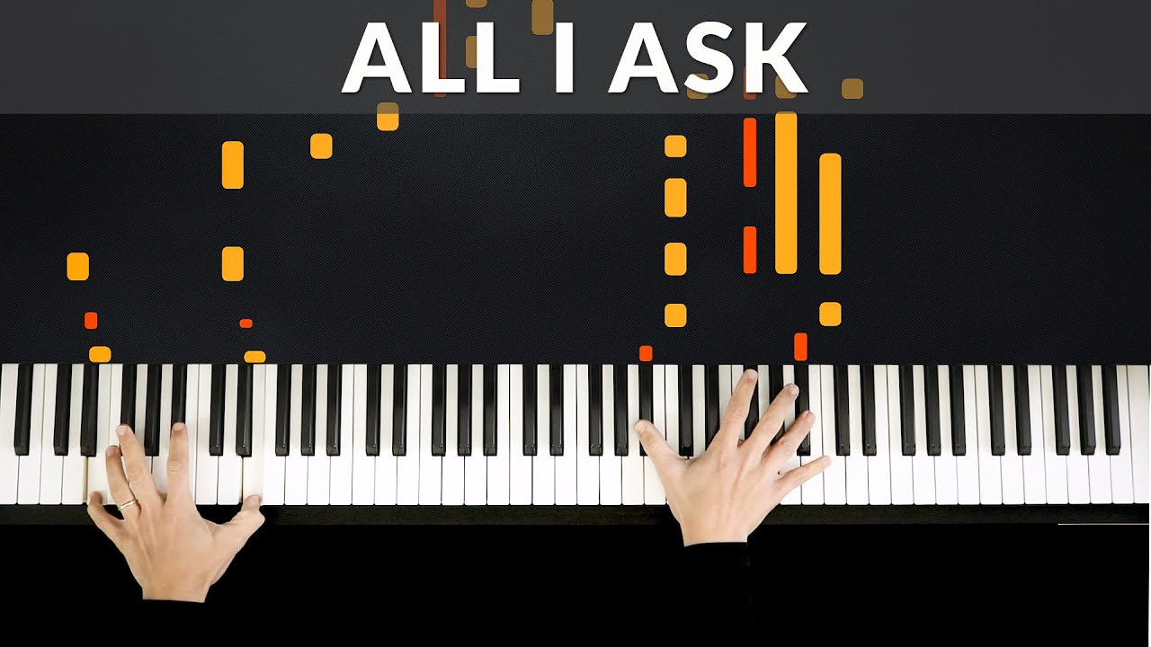 All I Ask - Adele | Tutorial of my Piano Cover
