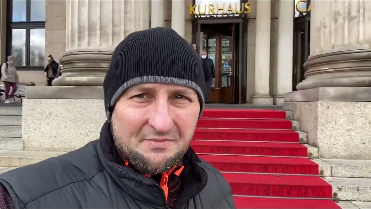 Архитектура города Висбаден (нем. Wiesbaden), пешая прогулка.