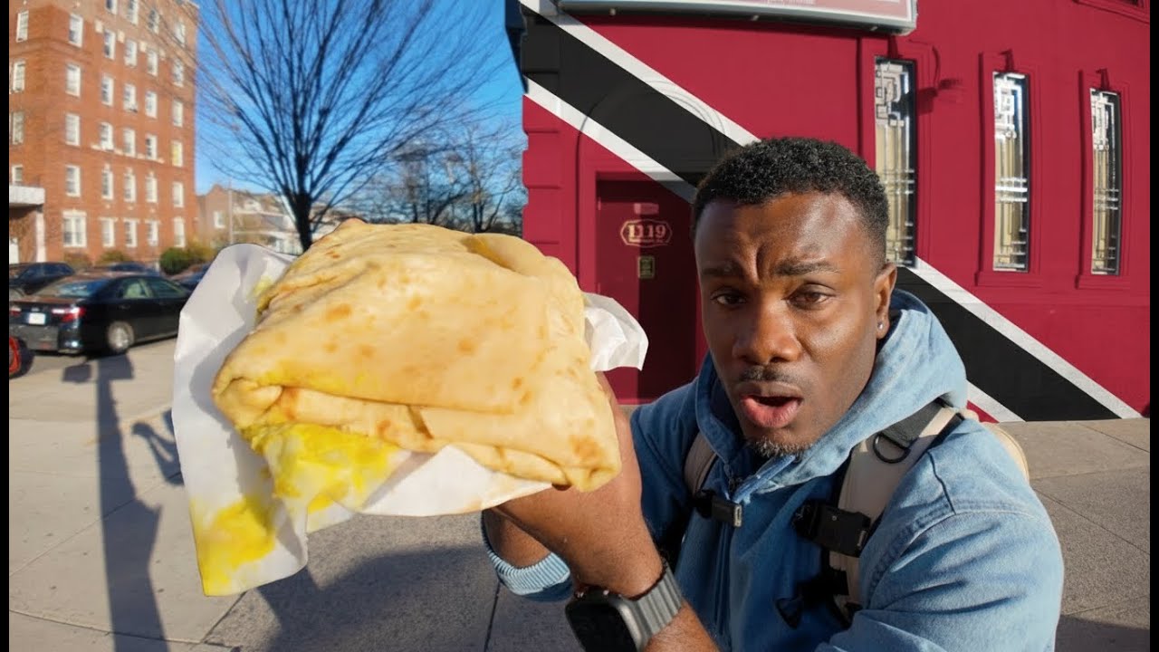 Huge Roti hidden in Brooklyn NYC | Trinidad Street Food