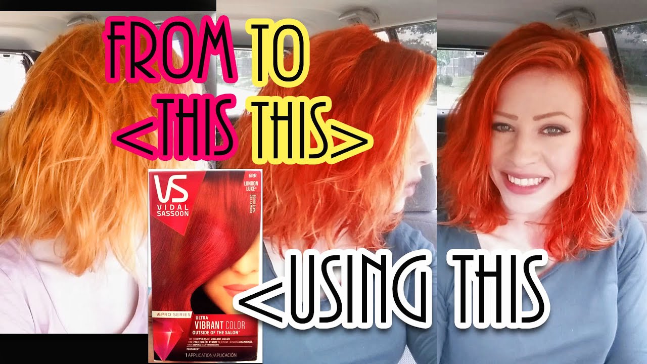 Dyeing for Vidal Sassoon Runway Red!