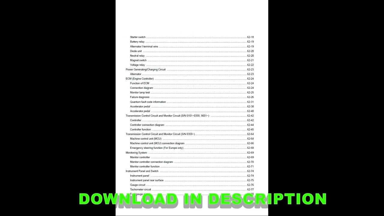 Hitachi ZW370-G – Workshop Electrical Wiring Manual English PDF