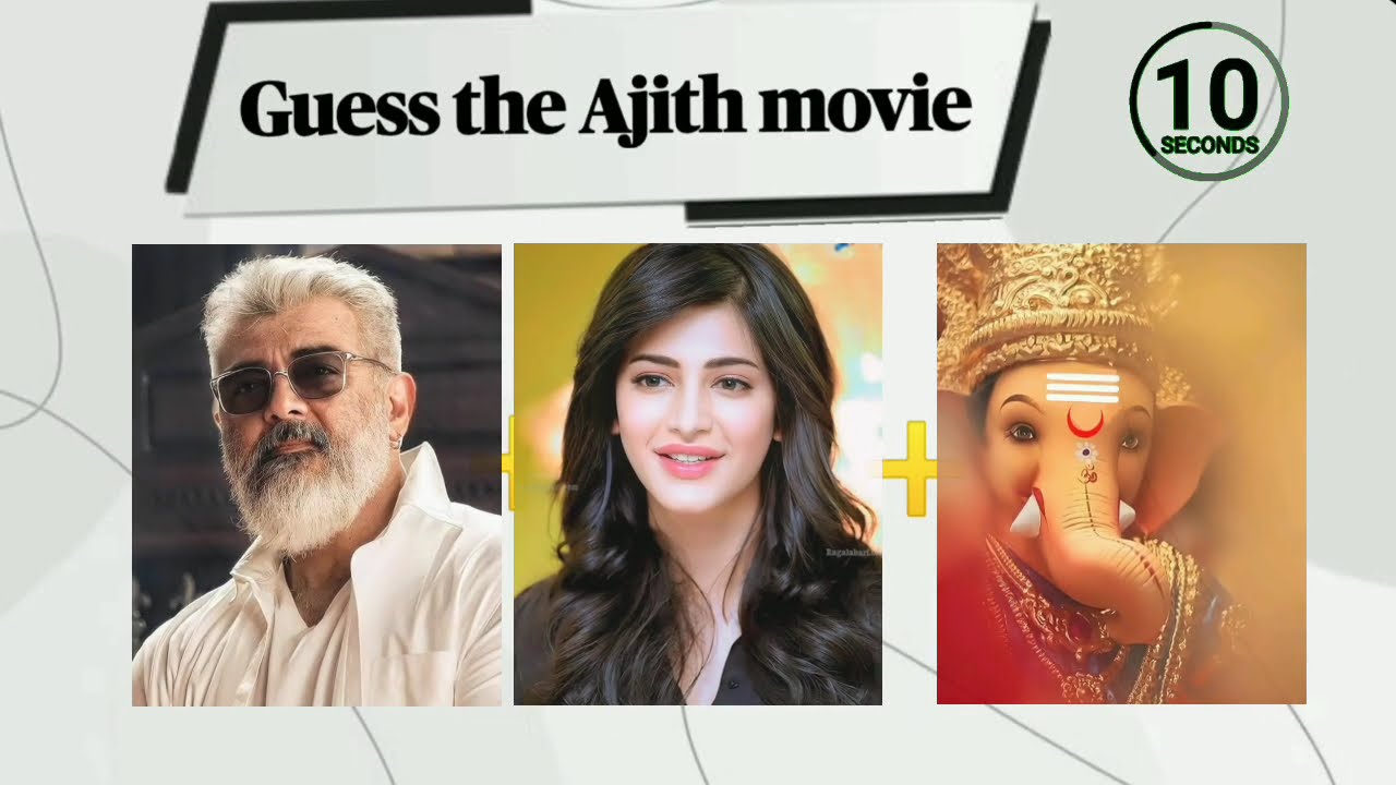 🔥 Ajith Kumar Movie Quiz | Guess the Movie from Clues 🔥