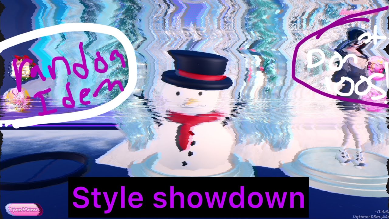 Playing style showdown in dress to impress