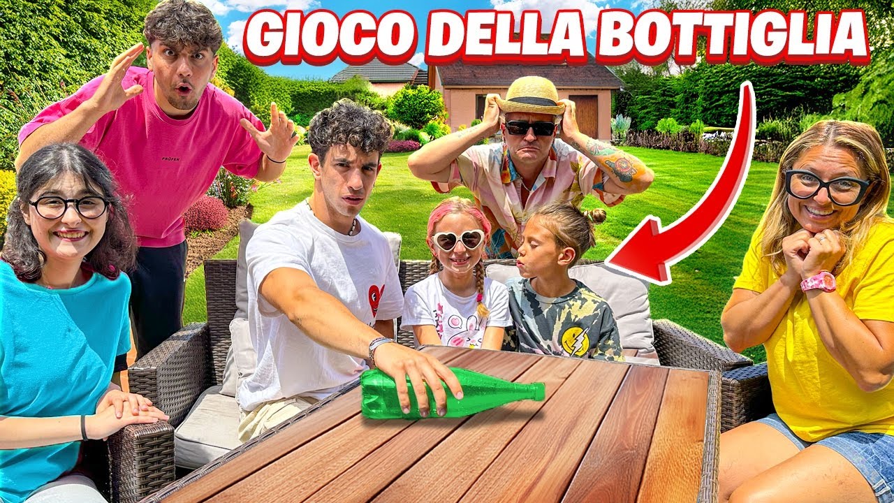 GIORGIA FA IL GIOCO DELLA BOTTIGLIA GIGANTE CON TUTTI I NOSTRI AMICI E FIDANZATO MATTIA!