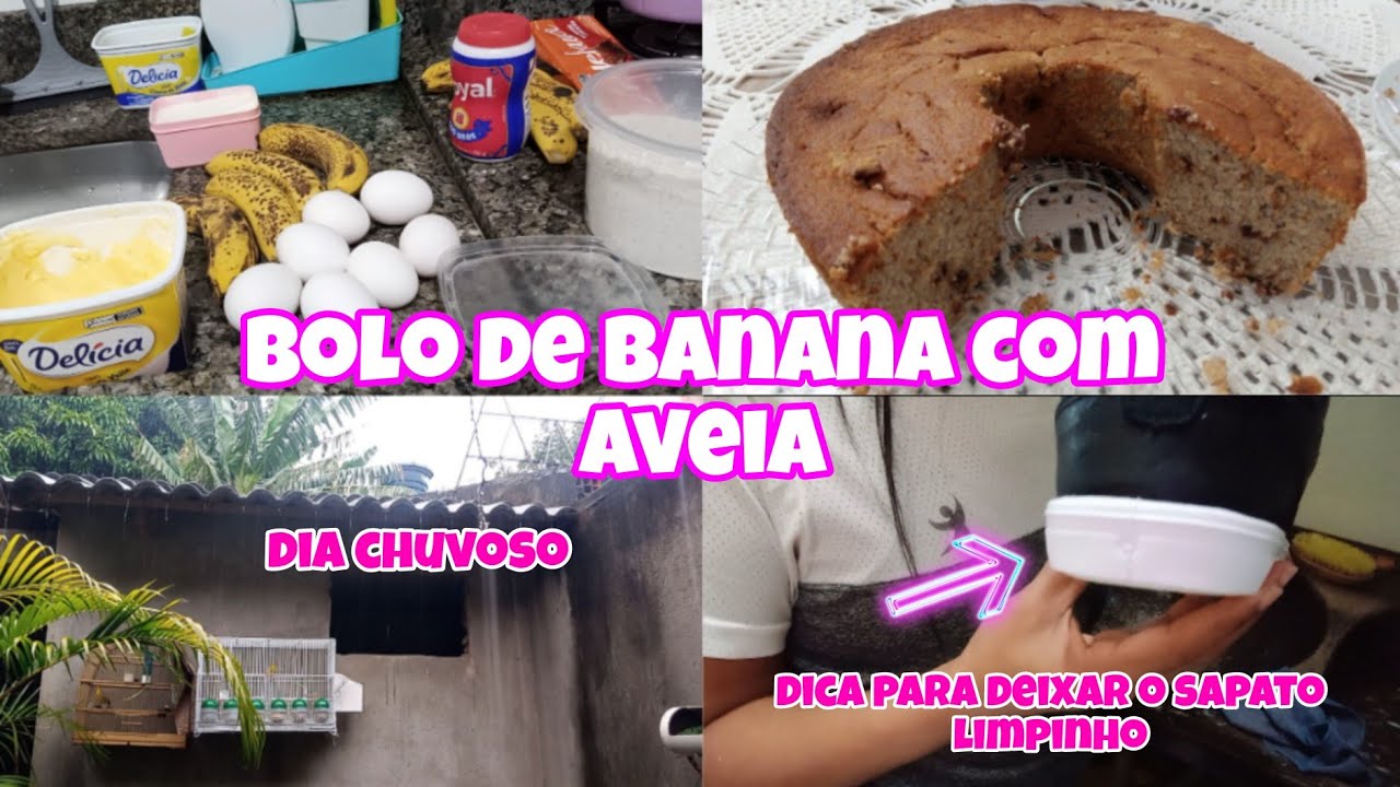 FIZ 2 BOLOS DIFERENTES USANDO BANANAS/ COMO FAÇO PRA DEIXAR OS SAPATOS BRANQUINHO#receitas#dicas