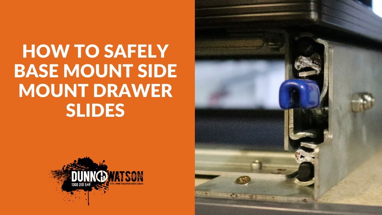 How To Safely Base Mount Side Mount Drawer Slides